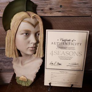 Flambro  USA 4 Seasons Spring Elf Bust Sculpture by Michael Talbot